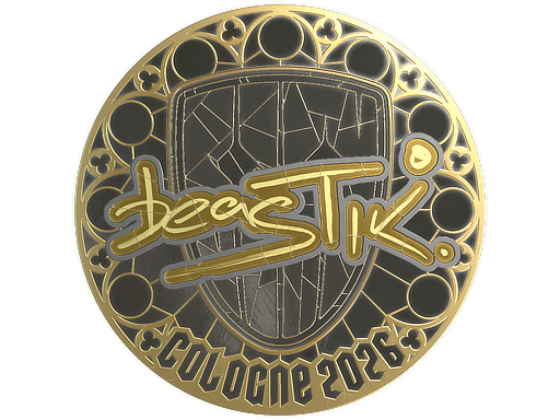 Sticker | beastik (Gold) | Cologne 2026