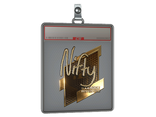 Sticker Slab | Nifty (Gold) | Boston 2018