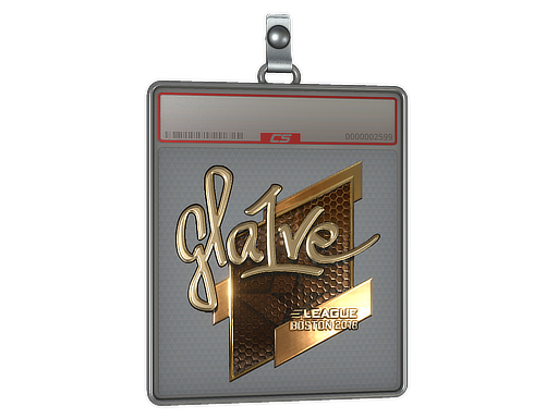 Sticker Slab | gla1ve (Gold) | Boston 2018