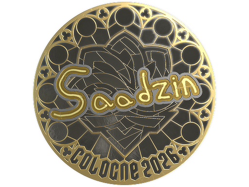 Sticker | saadzin (Gold) | Cologne 2026