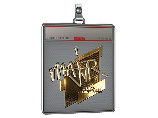 Sticker Slab | MAJ3R (Gold) | Boston 2018