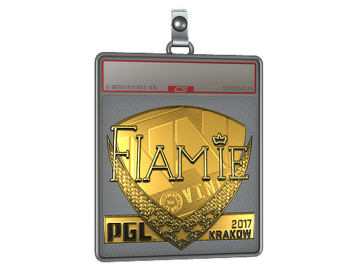 Sticker Slab | flamie (Gold) | Krakow 2017