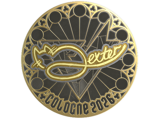 Sticker | dexter (Gold) | Cologne 2026