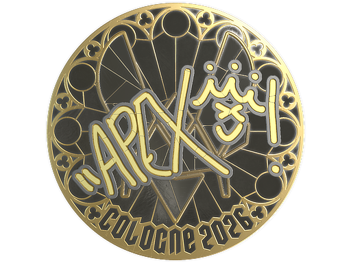 Sticker | apEX (Gold) | Cologne 2026