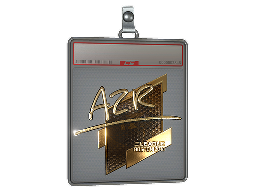 Sticker Slab | AZR (Gold) | Boston 2018