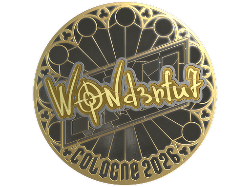 Sticker | w0nderful (Gold) | Cologne 2026
