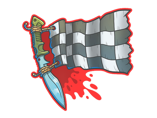 Sticker | Checkered Kukri