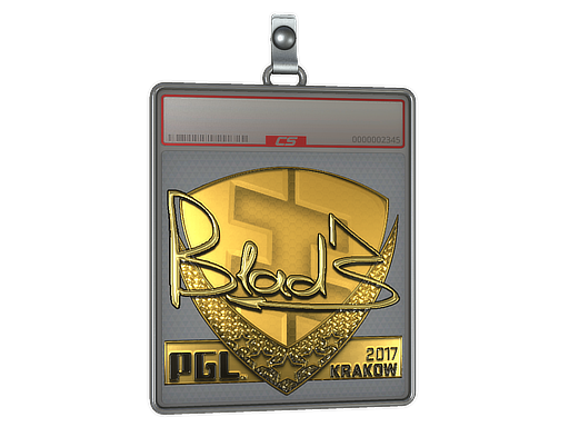 Sticker Slab | B1ad3 (Gold) | Krakow 2017
