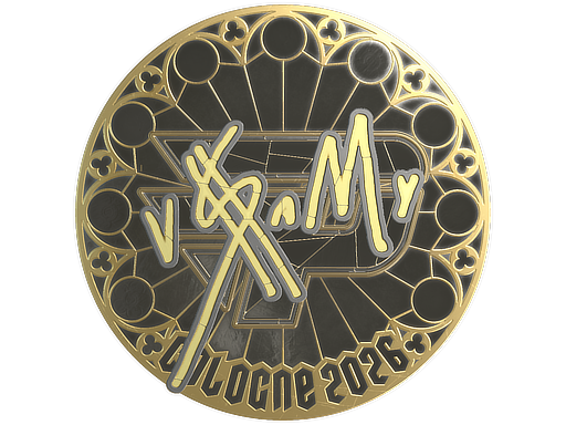Sticker | v$m (Gold) | Cologne 2026