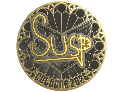 Sticker | susp (Gold) | Cologne 2026