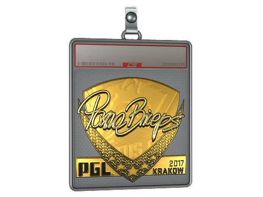 Sticker Slab | pashaBiceps (Gold) | Krakow 2017