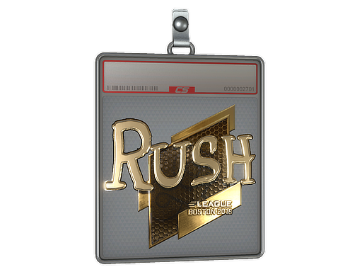 Sticker Slab | RUSH (Gold) | Boston 2018