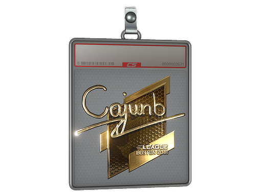 Sticker Slab | cajunb (Gold) | Boston 2018