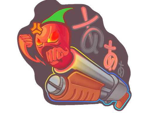 Sticker | Pepper Gauge (Lenticular)