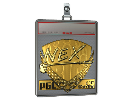 Sticker Slab | nex (Gold) | Krakow 2017