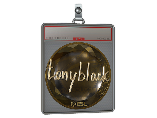 Sticker Slab | tonyblack (Gold) | Katowice 2019