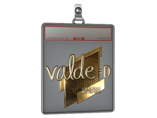 Sticker Slab | v4lde (Gold) | Boston 2018