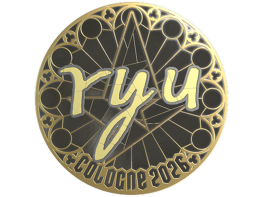 Sticker | ryu (Gold) | Cologne 2026