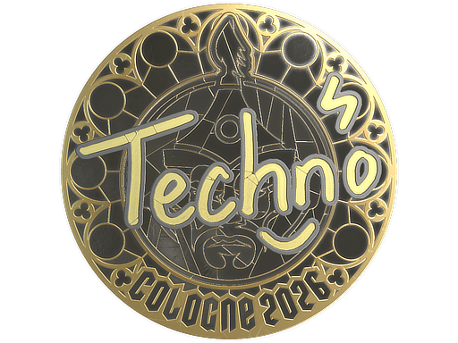 Sticker | Techno4K (Gold) | Cologne 2026