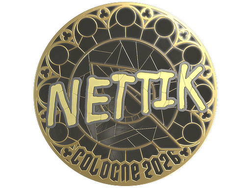 Sticker | nettik (Gold) | Cologne 2026