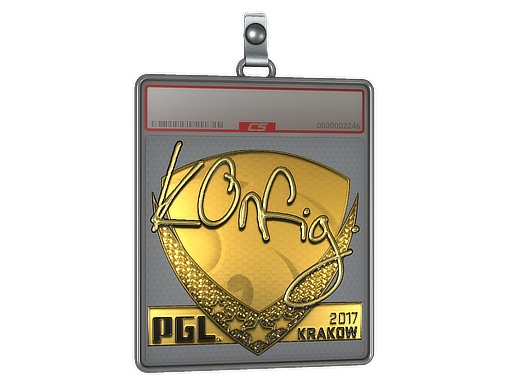 Sticker Slab | k0nfig (Gold) | Krakow 2017