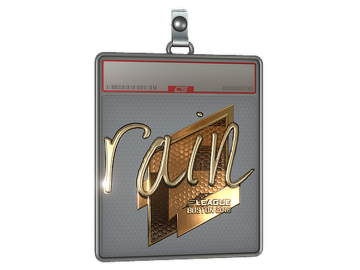 Sticker Slab | rain (Gold) | Boston 2018