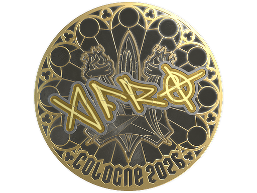 Sticker | afro (Gold) | Cologne 2026