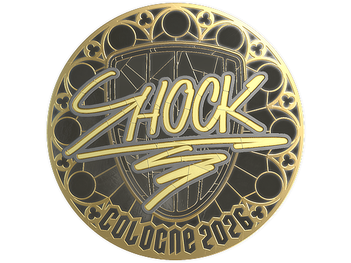 Sticker | SHOCK (Gold) | Cologne 2026