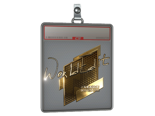 Sticker Slab | WorldEdit (Gold) | Boston 2018