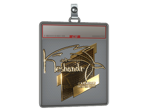 Sticker Slab | keshandr (Gold) | Boston 2018