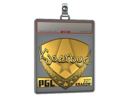 Sticker Slab | Kjaerbye (Gold) | Krakow 2017