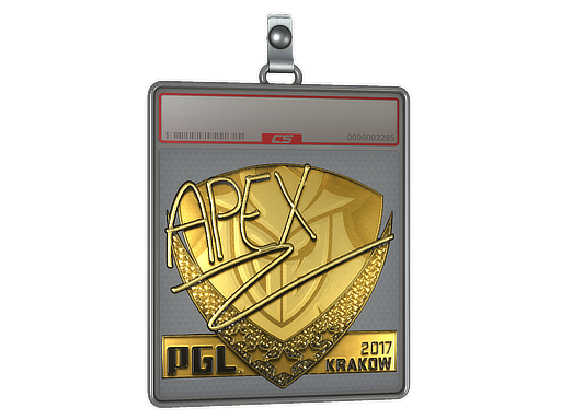 Sticker Slab | apEX (Gold) | Krakow 2017