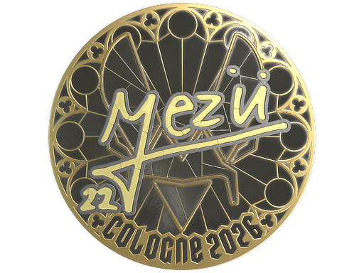 Sticker | mezii (Gold) | Cologne 2026