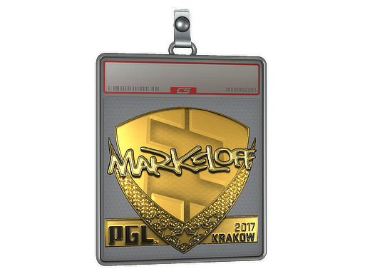 Sticker Slab | markeloff (Gold) | Krakow 2017