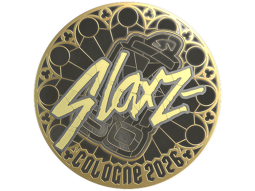 Sticker | slaxz- (Gold) | Cologne 2026