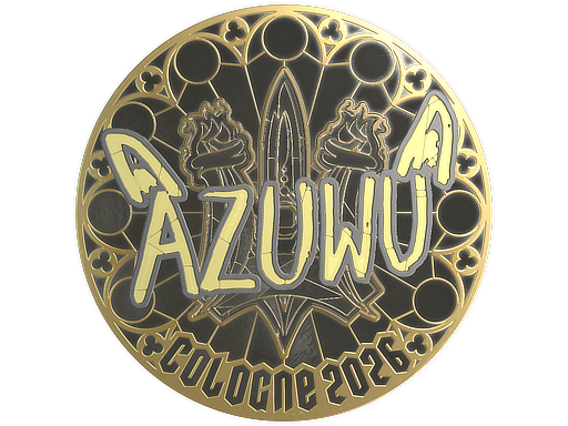 Sticker | AZUWU (Gold) | Cologne 2026