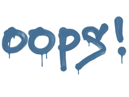 Sealed Graffiti | Oops (Monarch Blue)