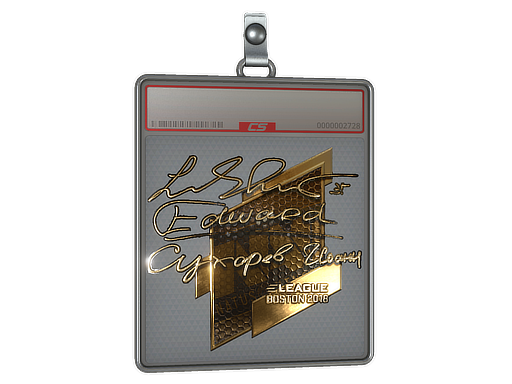 Sticker Slab | Edward (Gold) | Boston 2018