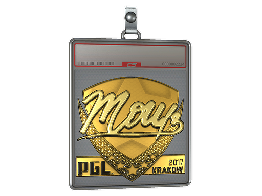 Sticker Slab | mou (Gold) | Krakow 2017