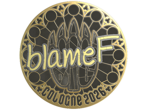 Sticker | blameF (Gold) | Cologne 2026