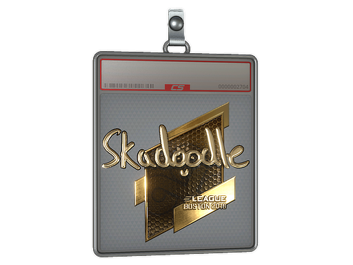 Sticker Slab | Skadoodle (Gold) | Boston 2018