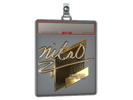 Sticker Slab | nitr0 (Gold) | Boston 2018